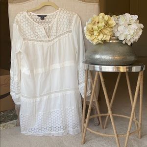 White long sleeve summer dress